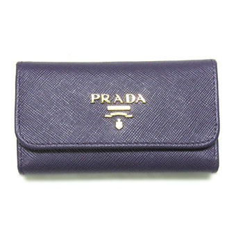 PRADA プラダ キーケース コピー 1M0222 6連キーケース サッフィアノ SAFFIANO METAL IRIS（アイリス） カーフパープル